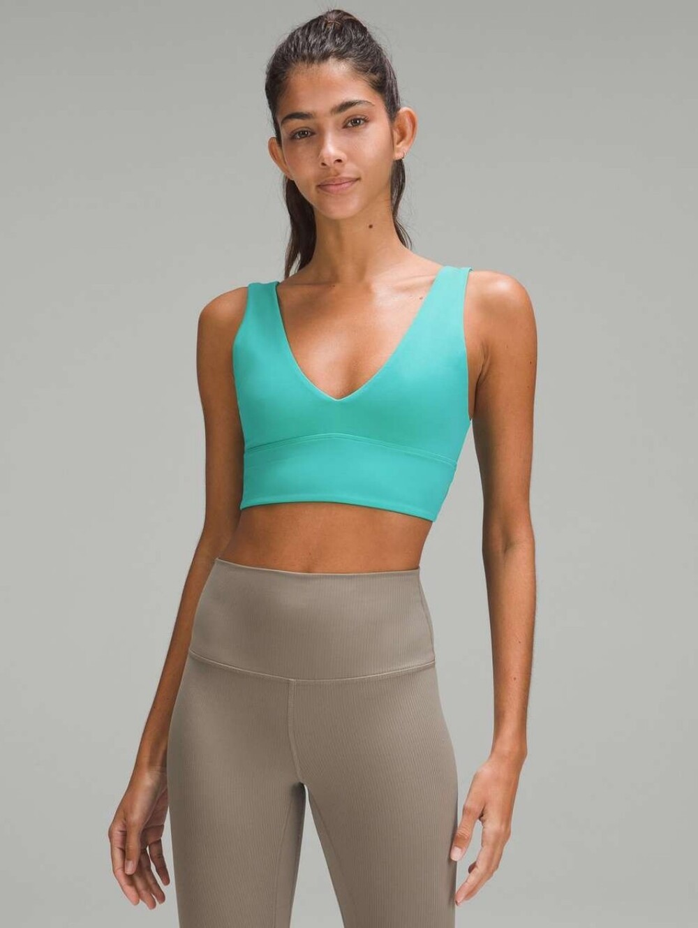 Lululemon Align V-Neck Bra *Light Support, A/B Cup Kelly Green